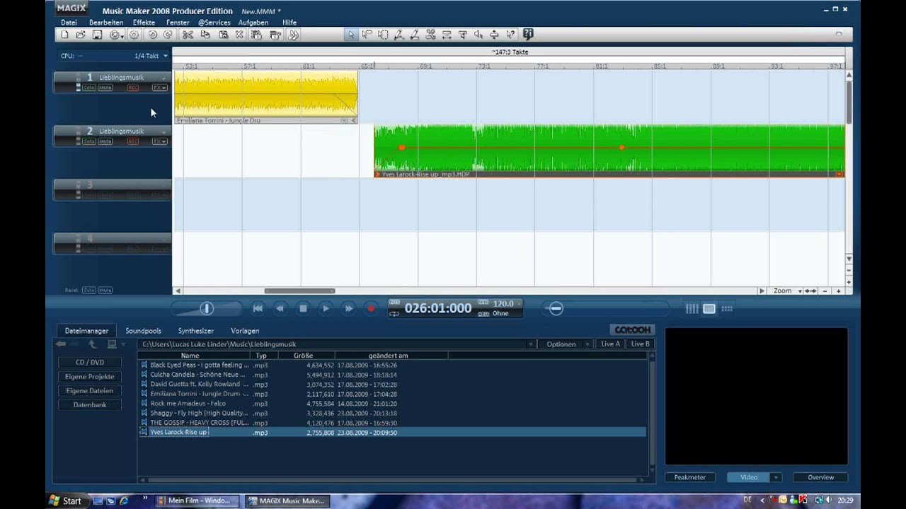 Magix Music Maker 2008 Tutorial - Basic cut - YouTube