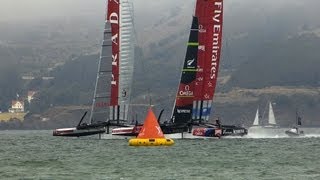 Louis Vuitton Cup: Round Robin 3-3: Emirates Team New Zealand vs Luna Rossa Challenge, July 21 2013