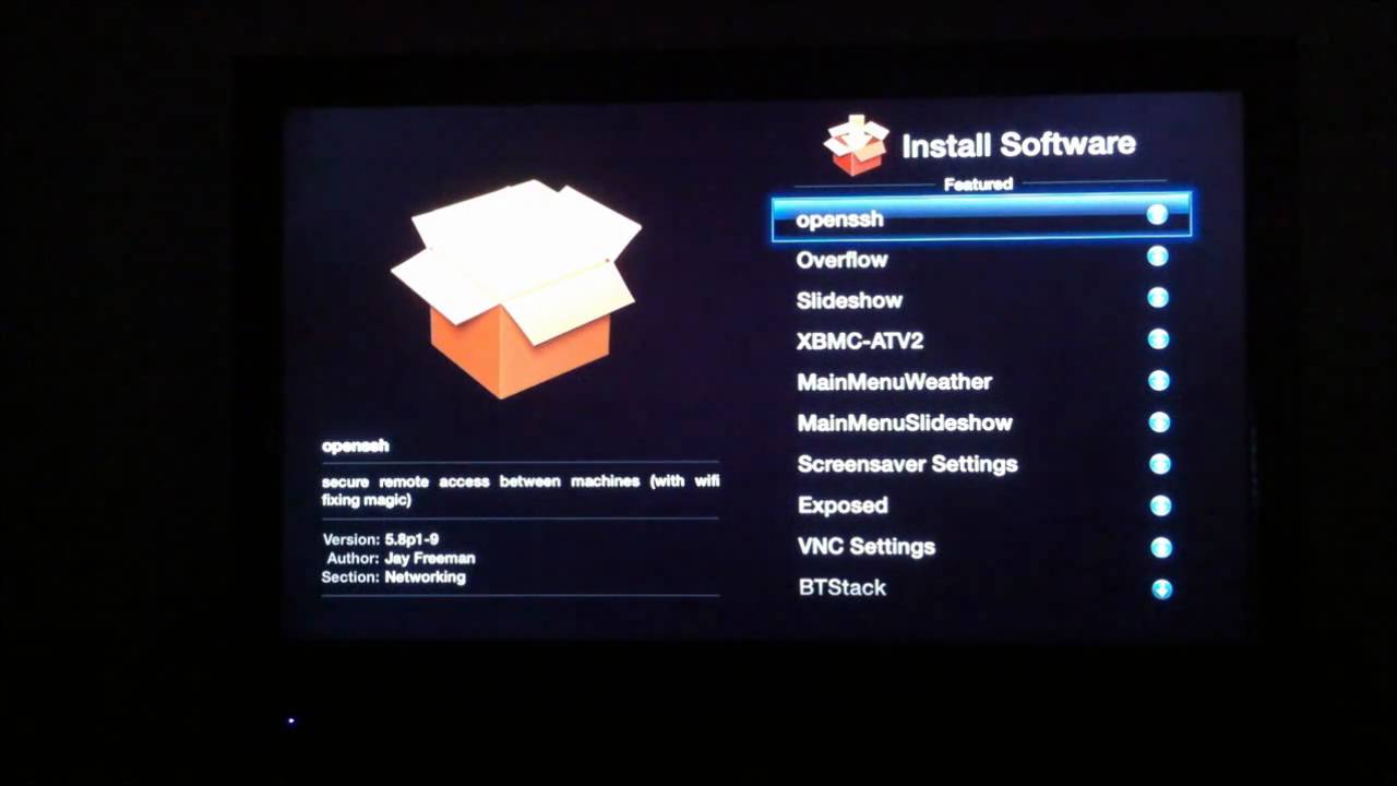 Apple TV 2 NitoTV & XBMC install using Greenpois0n RC6 - YouTube