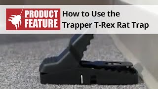 2 Trapper T-Rex Rat Rodent Control Snap Trap Trex Easy to Set Re-usable 