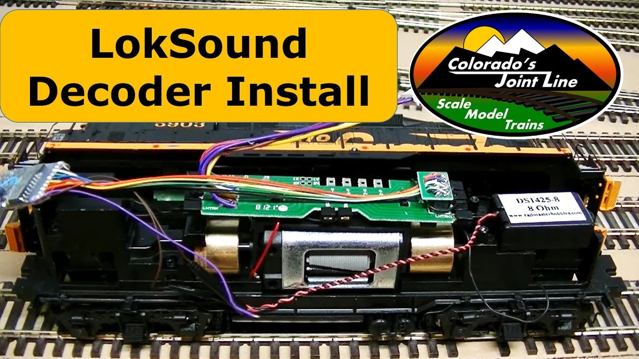 LokSound DCC Sound Decoder Installation in a HO Scale GP9 - YouTube