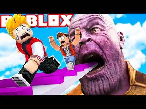 Escape Thanos Obby Funny Best Moments in Roblox