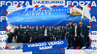 Il viaggio degli Azzurri verso gli Stati Uniti