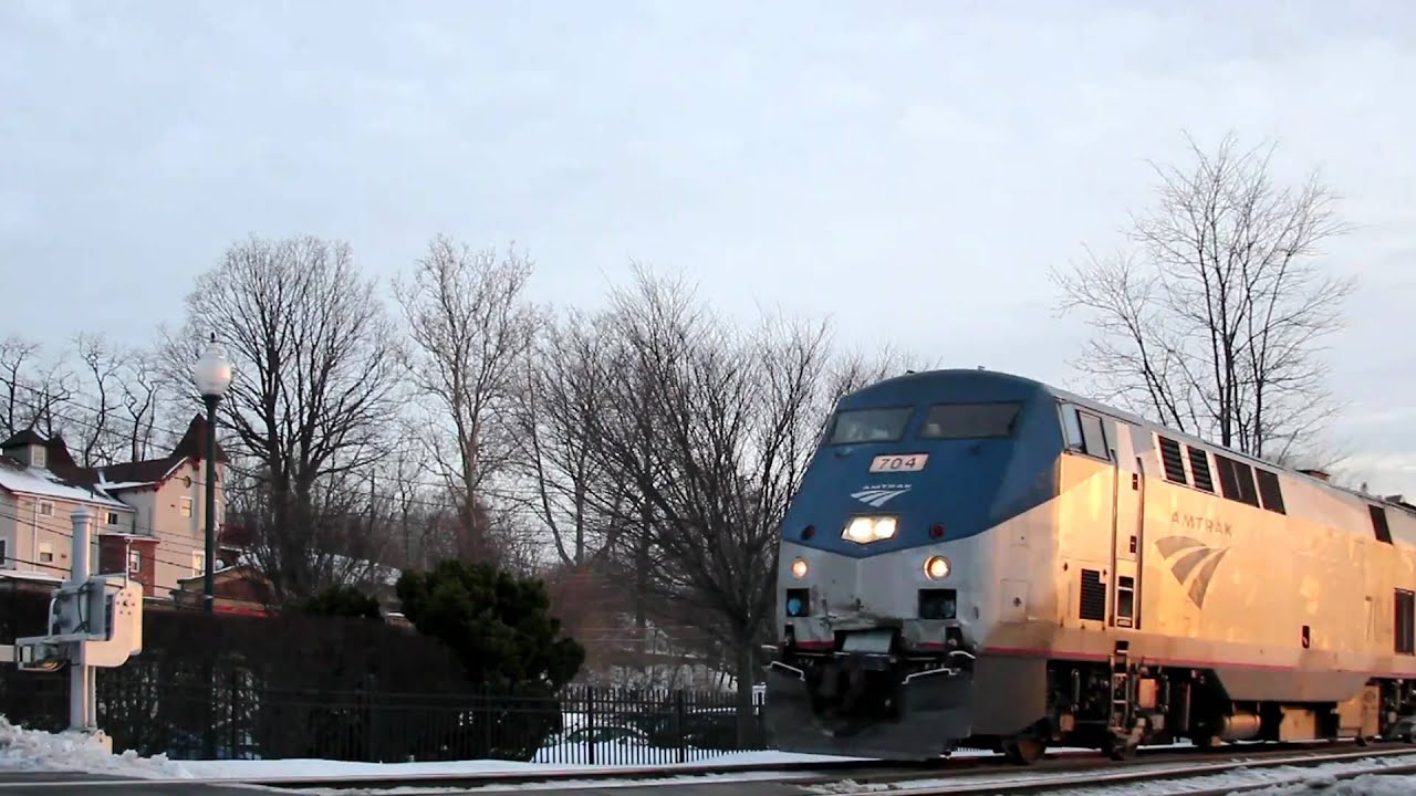Rare!!! Amtrak Lake Shore Limited Train No. 49 with 2 NJ Transit Comet