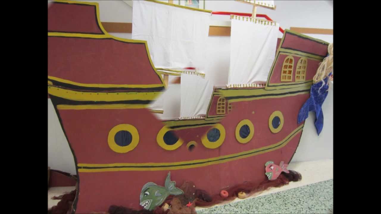 Barcos+De+Carton barco pirata de Infantil. Proxecto O MAR, curso 2012-2013 - YouTube