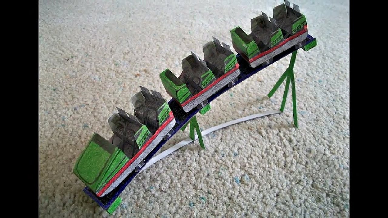 Paper Model of a Roller Coaster Train YouTube