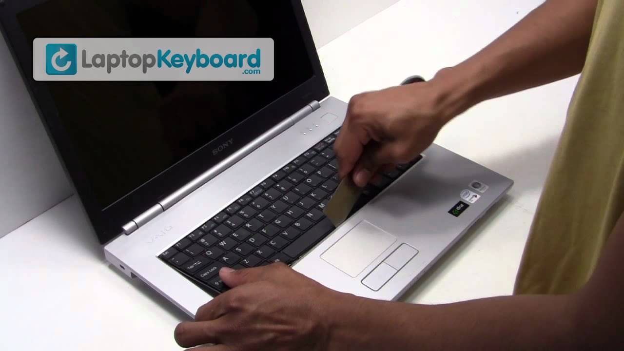 Sony Vaio Laptop Keyboard Installation Replacement Guide - Remove ...