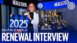 BEATRICE MERLO | EXCLUSIVE INTER TV RENEWAL INTERVIEW | #Merlo2025 #InterWomen ⚫🔵?