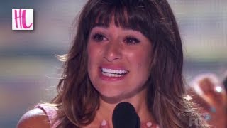 Lea Michele Cries For Cory Monteith At Teen Choice Awards 2013