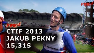 Gold Medal - 100m obstacles Jakub Pekny 15,31s CTIF Mulhouse 2013