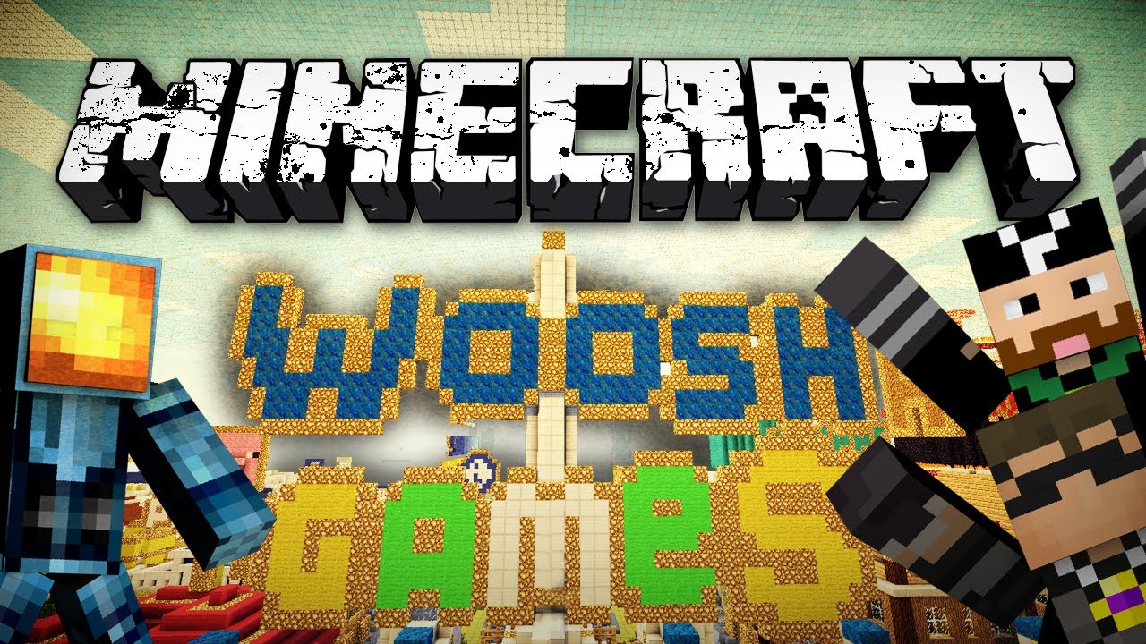 Minecraft: The Woosh Games w/ SkyDoesMinecraft and CavemanFilms ...