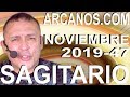 Video Horscopo Semanal SAGITARIO  del 17 al 23 Noviembre 2019 (Semana 2019-47) (Lectura del Tarot)