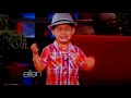 4 Year Old Kai Langer Sings Bruno Mars For Ellen Degeneres - So Cute!! May 8, 2013