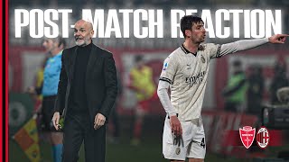 Coach Pioli and Matteo Gabbia | Post match reactions | #MonzaMilan