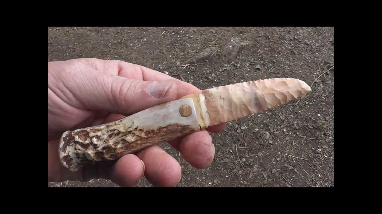 The making of a Folding Flint Knife! YouTube