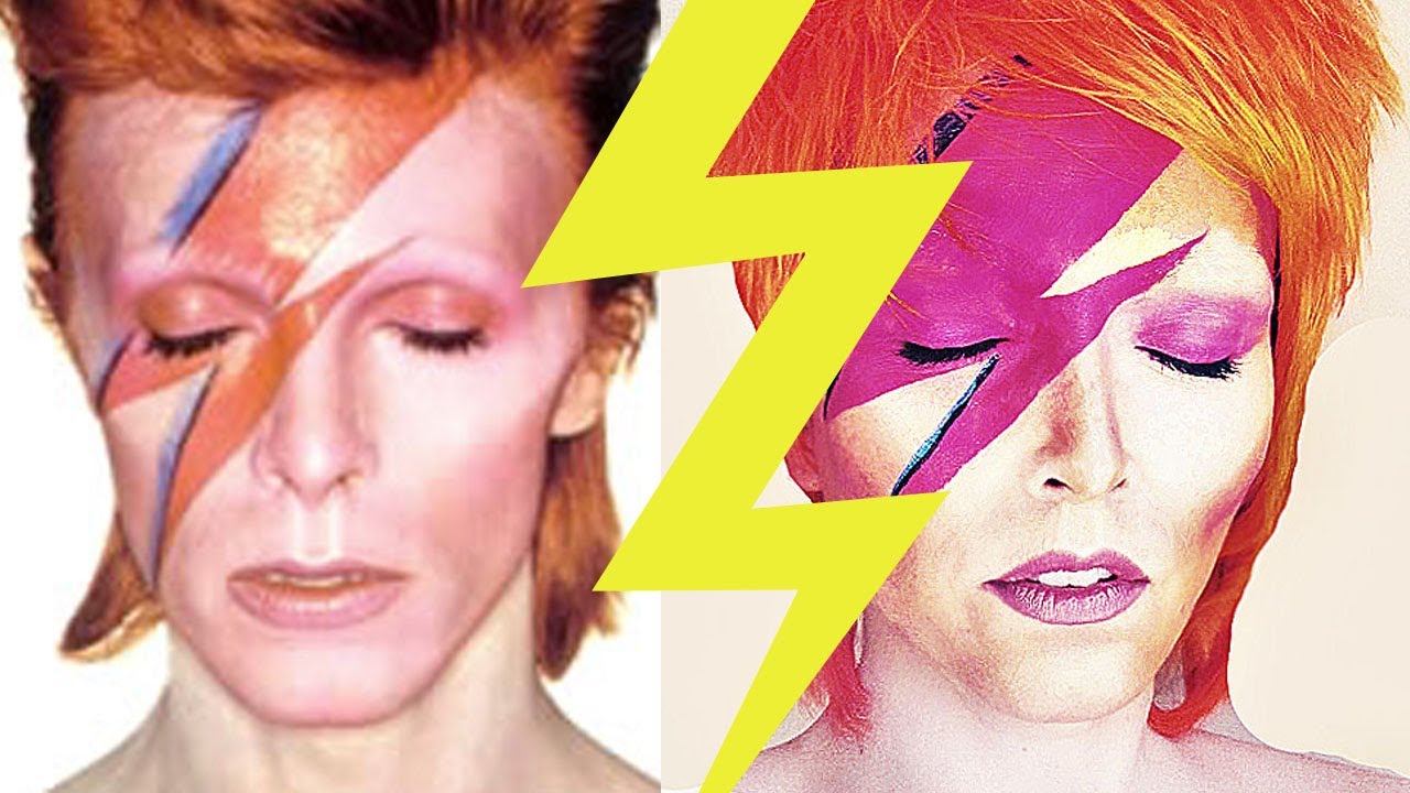 Ziggy Stardust (Aladdin Sane) Make-Up | Kandee Johnson - YouTube