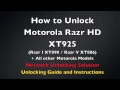Thumbnail 1 for How To Unlock Motorola Razr HD XT925, Razr I XT890, Razr V Thumbnail 1 for How To Unlock Motorola Razr HD XT925, Razr I XT890, Razr V