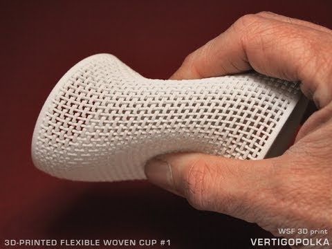 3d Printer Filament >> 3D Printed Flexible Woven Cups - YouTube 3d Printer Filament >> 3D Printed Flexible Woven Cups - YouTube