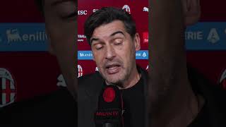 Paulo Fonseca after #MilanGenoa 🎙️? | #shorts