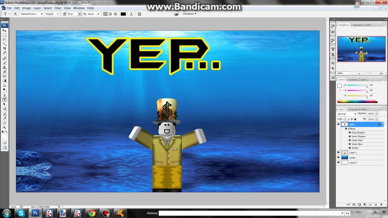 how to make a thumbnail for youtube videos roblox