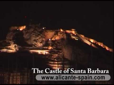 Castle of Santa Barbara in Alicante Spain