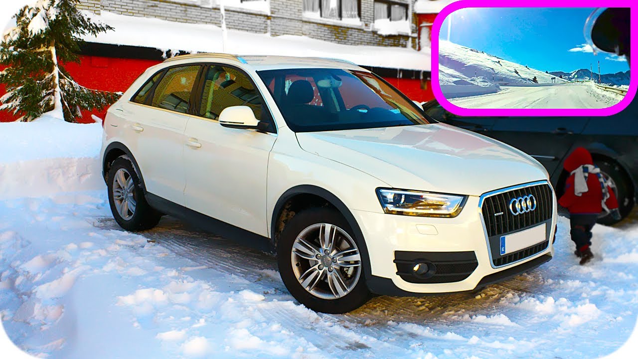 Audi Q3 snow test neige essai снег тест neve proba conducir en nieve