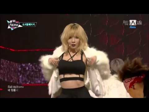 131107 Trouble Maker - Now - M Countdown - Hyuna & Hyunseung