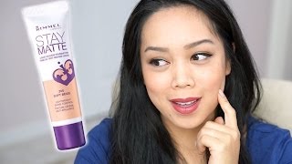 NEW Rimmel Stay Matte Liquid Mousse Foundation first impression review - itsjudytime