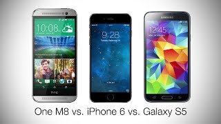 Сравнение: One M8 vs iPhone 6 vs Galaxy S5