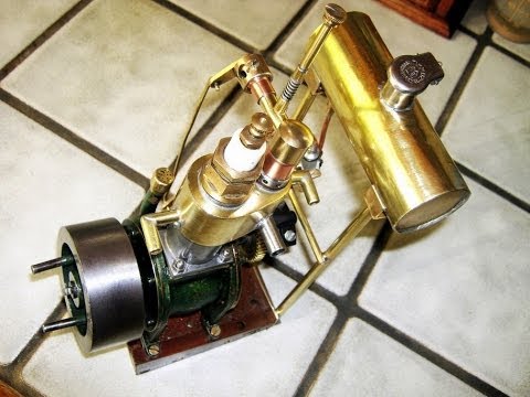 100 years old model ENGINE, hand start pre RC nitro - YouTube