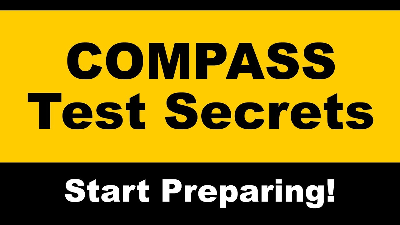 COMPASS Test Secrets Free COMPASS Math Practice YouTube