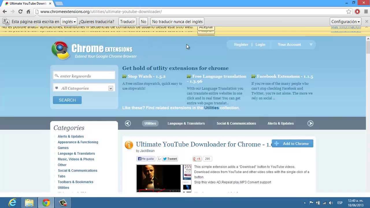 descargar videos de youtube chrome extension