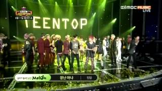 130911 쇼챔피언 틴탑♥ 1위발표+앵콜송 장난아냐