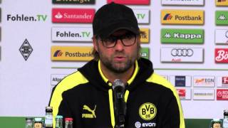 Mönchengladbach - Dortmund: Pressekonferenz nach dem Spiel mit Favre und Klopp