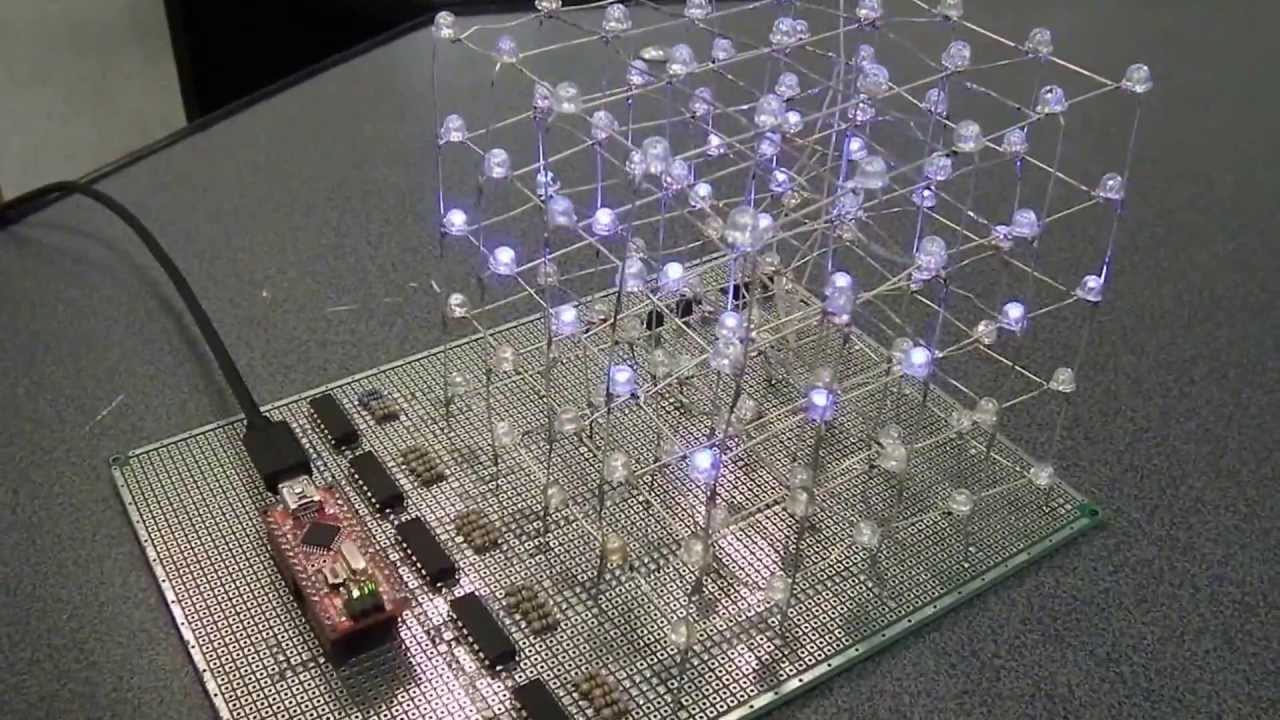Самодельный светодиодный куб DIY LED CUBE