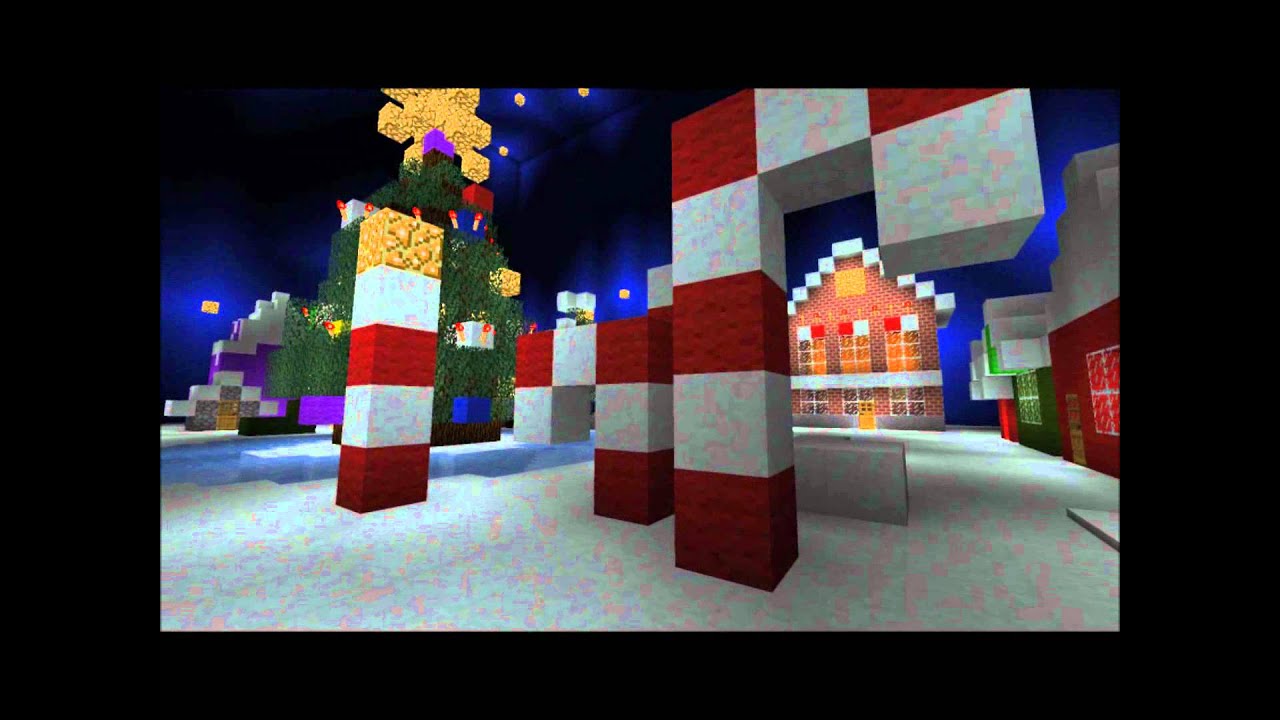 Minecraft Christmas Town - Youtube