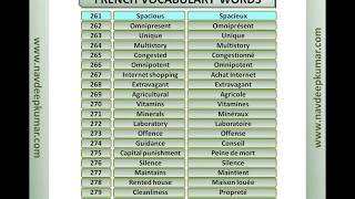 FRENCH DELF B1 Vocabulary Part 3