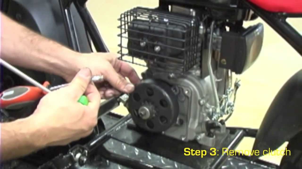Motovox MBx10 Mini Bike - Clean & Lubricate the Clutch ... wiring diagram 49cc pocket bike 