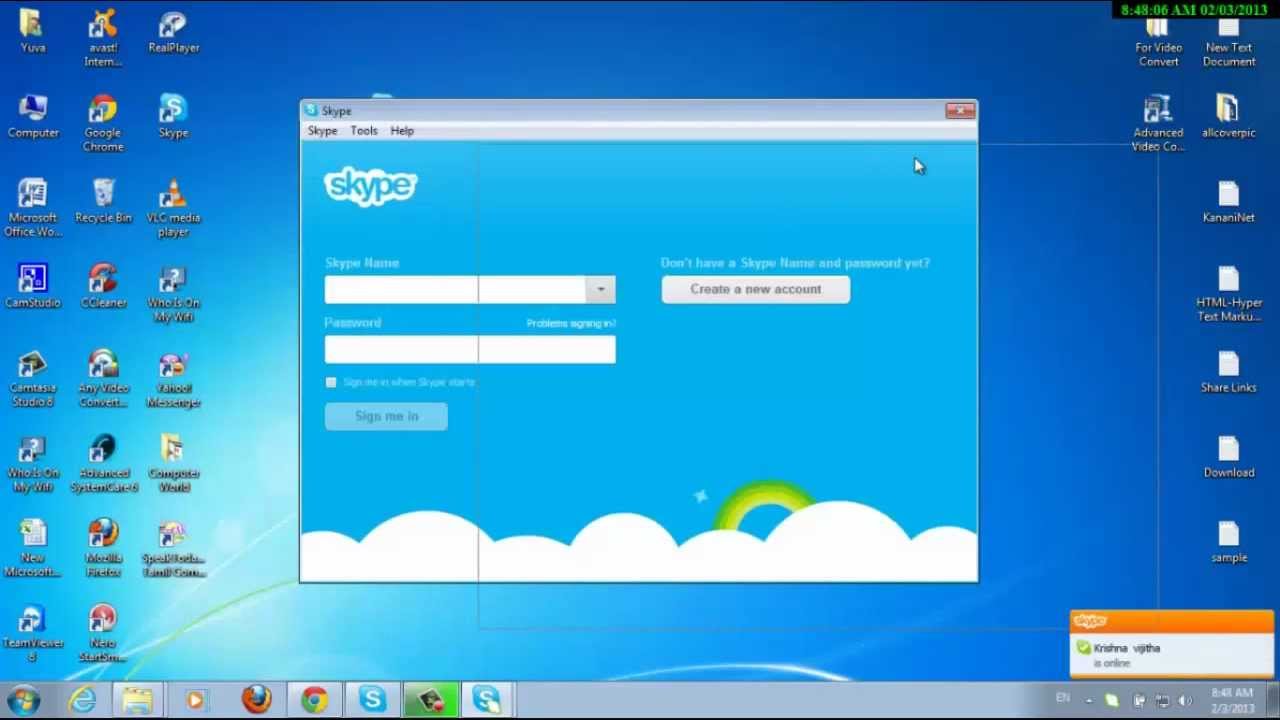 sign in skype using gmail