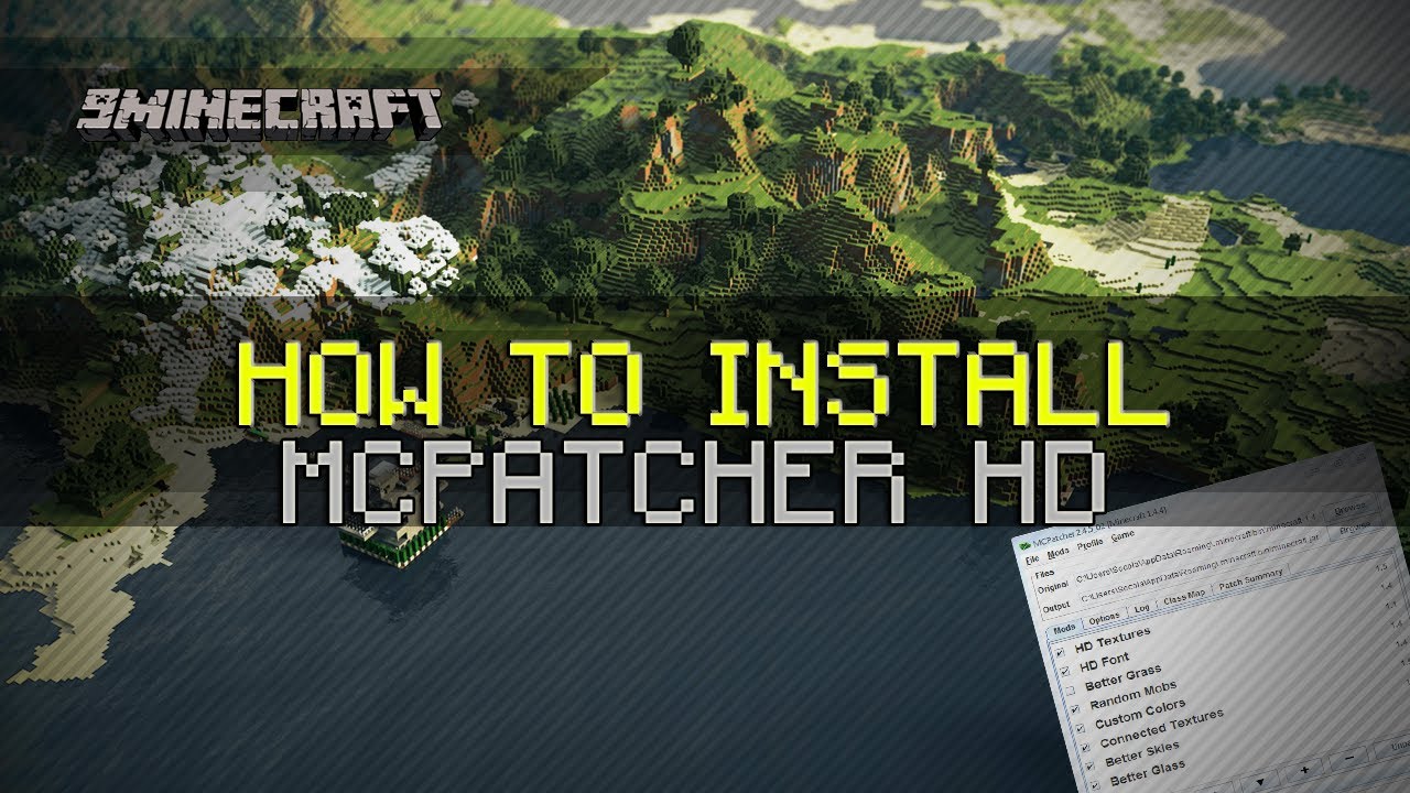 How to Install MCPatcher HD for Minecraft 1.6.2/1.6.1/1.5.2 - YouTube