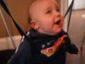 funny baby in jolly jumper