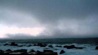 Formazione Tromba d'aria a #Gallipoli dal mare - Video #Tornado - 19 novembre 2013