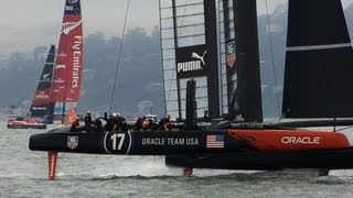 Louis Vuitton Cup: Round Robin 4-3: Emirates Team New Zealand by Forfeit, 27 July 2013