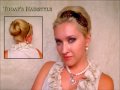 Elegant vintage hairstyle for special occasions events 50s 60s style big rolled bun bouffant beehive