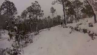 Cae nieve en Miquihuana por frente frío número 21