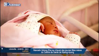 GABON / UJPDG : Marcelin NDONG EBE au chevet des jeunes filles mères du Centre de Santé de Nzeng-Ayong