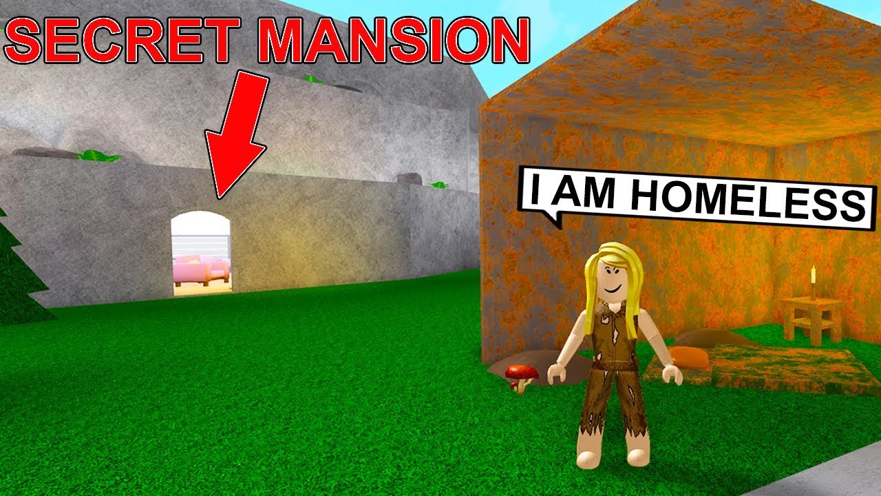 She Pretended To Be Homeless But Secretly Has A Huge Mountain Mansion Roblox