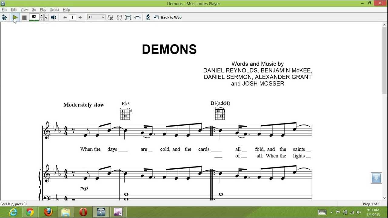 demons piano sheet music roblox