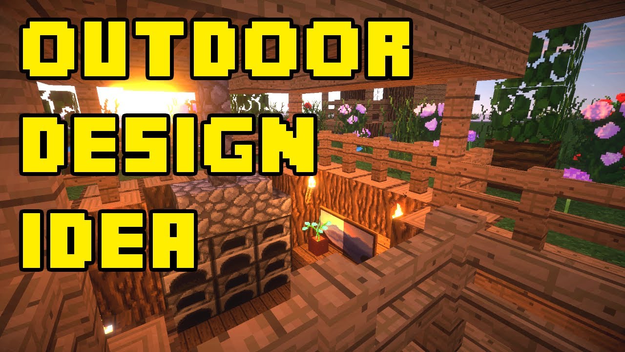 Minecraft: Backyard Outdoor Landscaping Patio Design/Ideas Xbox/PE/PS3