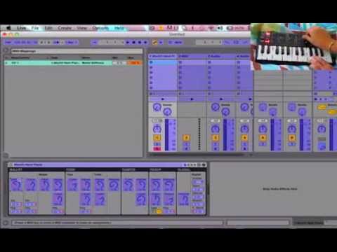 How to map akai mini knobs and pads to ableton - YouTube